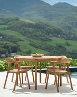 Bok Gartentisch - Teak - rund - 125 x 125 x 76 cm - ZEN ZONE
