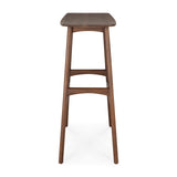 Osso Barhocker - lackiertes Teak - braun - 57 x 33 x 80 cm - ZEN ZONE Furniture