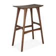 Osso Barhocker - lackiertes Teak - braun - 57 x 33 x 80 cm - ZEN ZONE Furniture