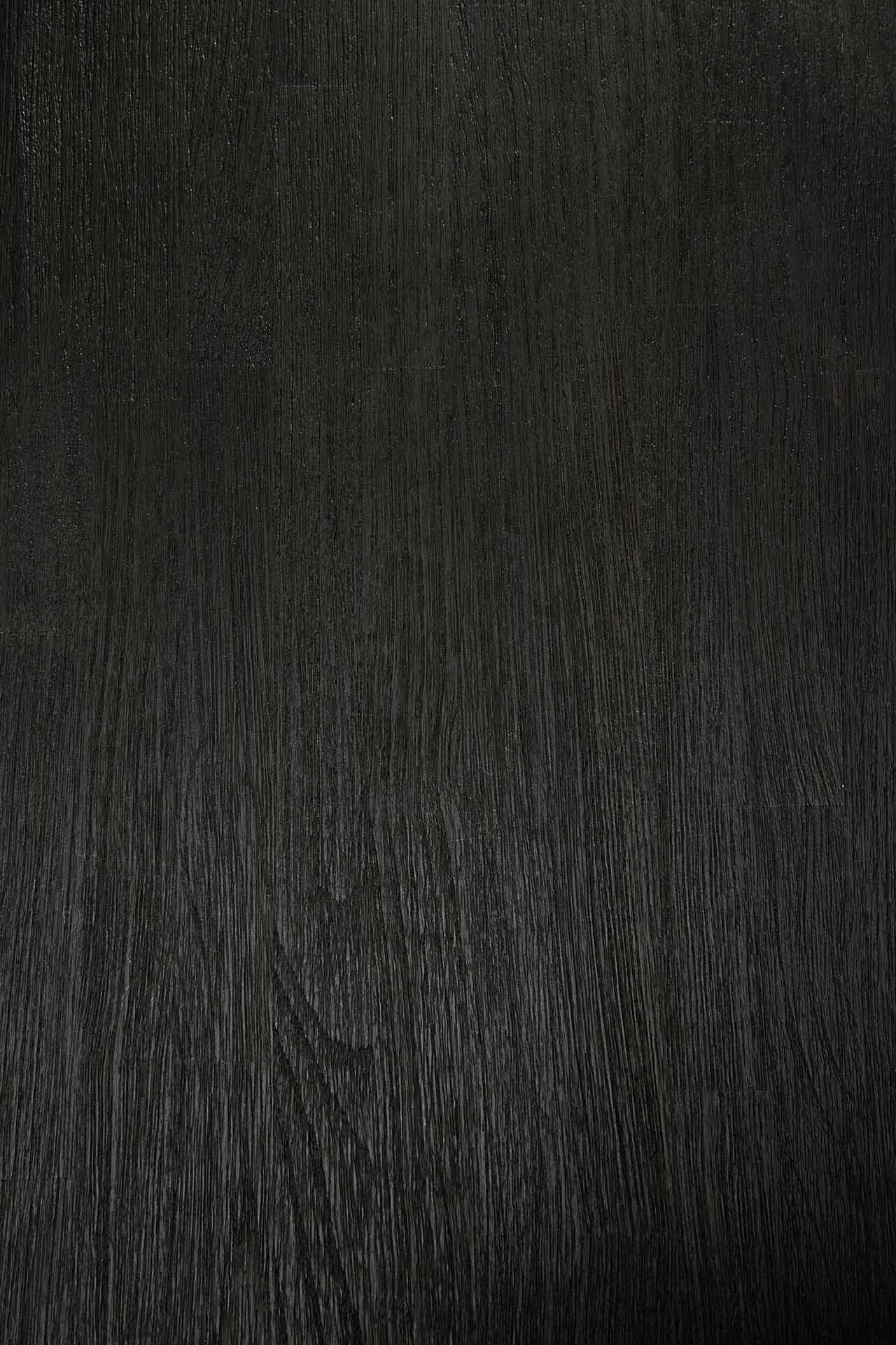 Oblic Beistelltisch - lackiertes Teak - schwarz - rund - 52 x 52 x 49 cm - ZEN ZONE Furniture