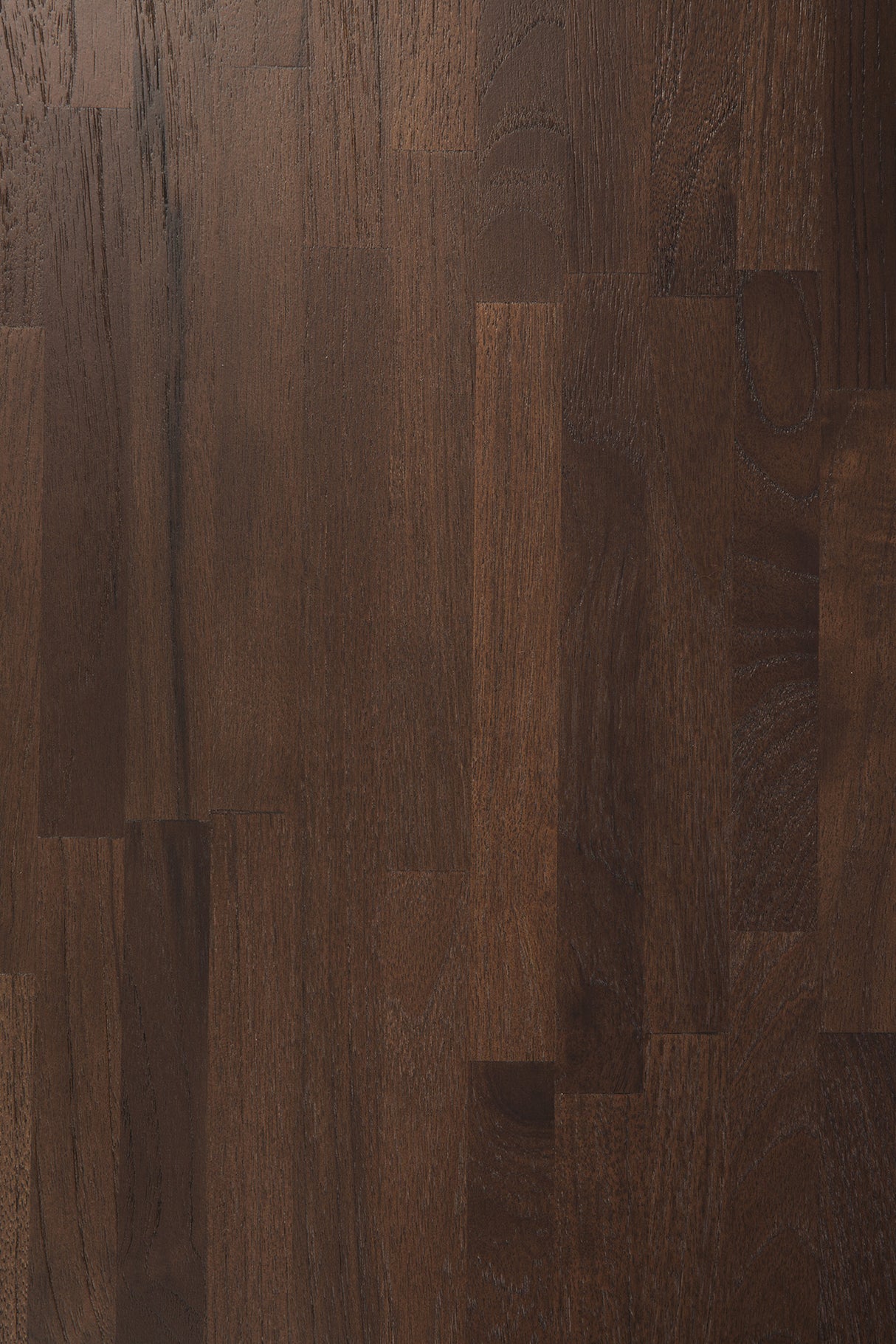 Oblic Beistelltisch - lackiertes Teak - braun - rund - 52 x 52 x 49 cm - ZEN ZONE Furniture
