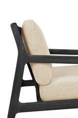Jack Gartensofa - lackiertes Teak - schwarz - Naturstoff - 3+ Sitzer - 265 x 90 x 74 cm - ZEN ZONE