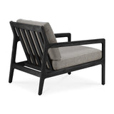 Jack Garten-Loungestuhl - lackiertes Teak - schwarz - Mocha Stoff - 76 x 90 x 74 cm - ZEN ZONE