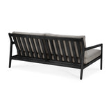 Jack Gartensofa - lackiertes Teak - schwarz - Mocha Stoff - 2+ Sitzer - 180 x 90 x 74 cm - ZEN ZONE