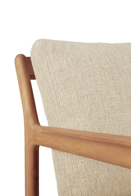 Jack Garten-Loungestuhl - Teak - Naturstoff - 76 x 90 x 74 cm - ZEN ZONE