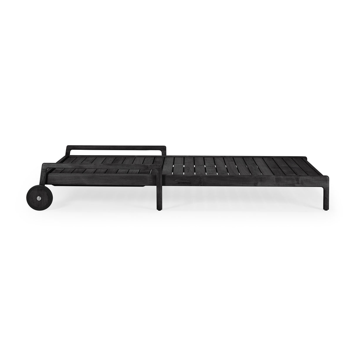 Jack Gartenliegegestell - lackiertes Teak - schwarz - 216 x 84 x 34 cm - ZEN ZONE