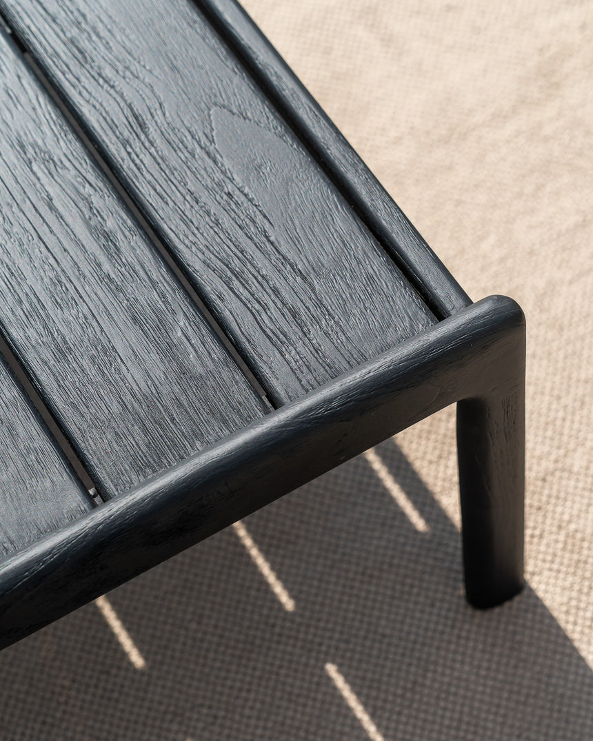 Jack Garten-Beistelltisch - lackiertes Teak - schwarz - quadratisch - 54 x 54 x 38 cm - ZEN ZONE Furniture