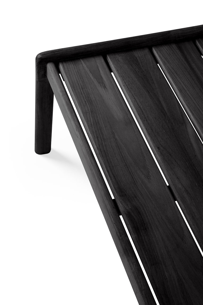 Jack Garten-Couchtisch - lackiertes Teak - schwarz - rechteckig - 120 x 65 x 35 cm - ZEN ZONE