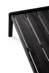 Jack Garten-Couchtisch - lackiertes Teak - schwarz - rechteckig - 150 x 65 x 35 cm - ZEN ZONE