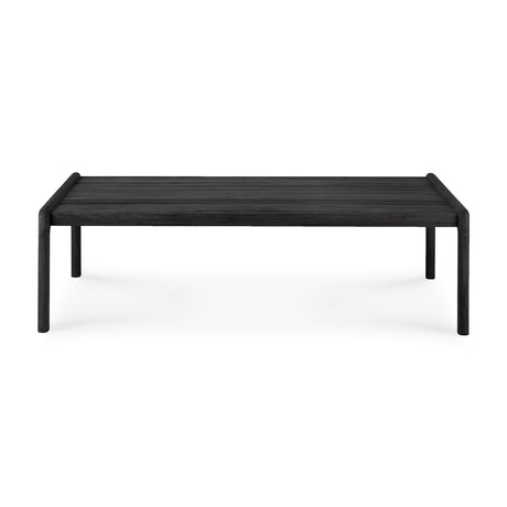 Jack Garten-Couchtisch - lackiertes Teak - schwarz - rechteckig - 120 x 65 x 35 cm - ZEN ZONE