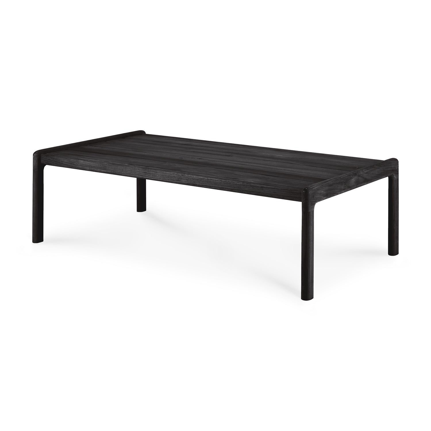 Jack Garten-Couchtisch - lackiertes Teak - schwarz - rechteckig - 120 x 65 x 35 cm - ZEN ZONE