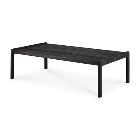 Jack Garten-Couchtisch - lackiertes Teak - schwarz - rechteckig - 120 x 65 x 35 cm - ZEN ZONE