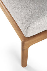 Jack Gartenhocker - Teak - Off White Stoff - 71 x 54 x 41 cm - ZEN ZONE