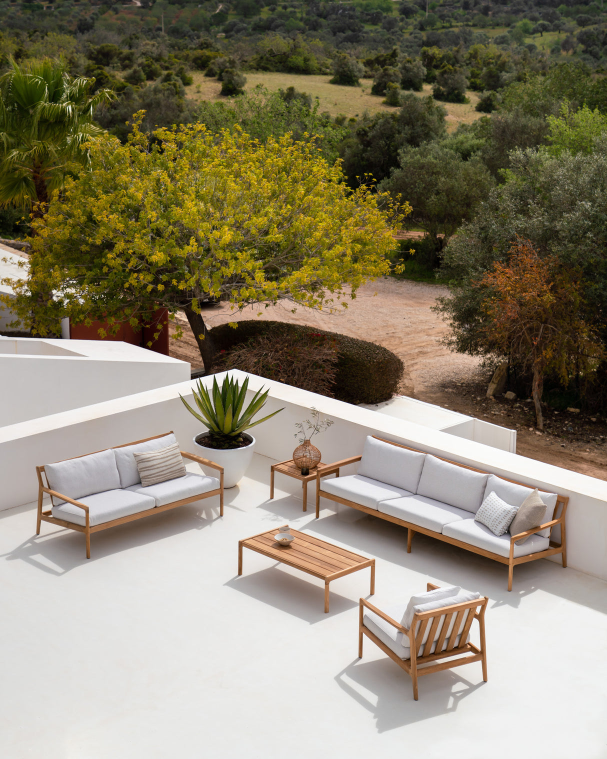 Jack Garten-Couchtisch - Teak - rechteckig - 150 x 65 x 35 cm - ZEN ZONE