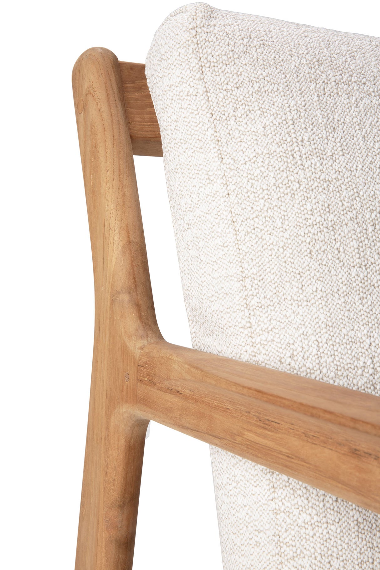 Jack Gartensofa - Teak - Off White Stoff - 2+ Sitzer - 180 x 90 x 74 cm - ZEN ZONE