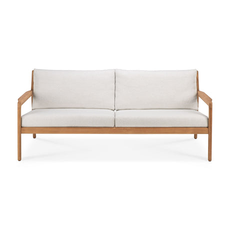 Jack Gartensofa - Teak - Off White Stoff - 2+ Sitzer - 180 x 90 x 74 cm - ZEN ZONE