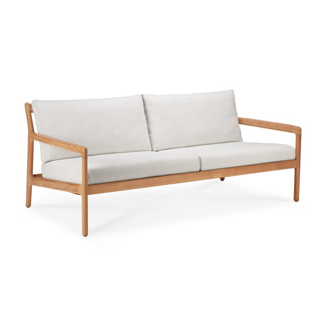 Jack Gartensofa - Teak - Off White Stoff - 2+ Sitzer - 180 x 90 x 74 cm - ZEN ZONE