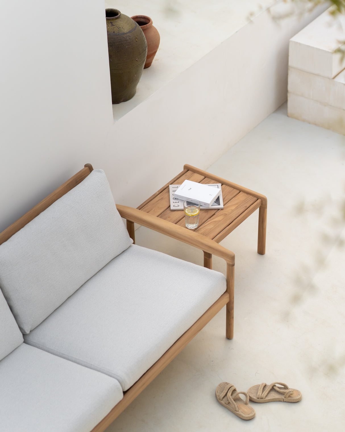 Jack Garten-Beistelltisch - Teak - rechteckig - 54 x 54 x 38 cm - ZEN ZONE Furniture