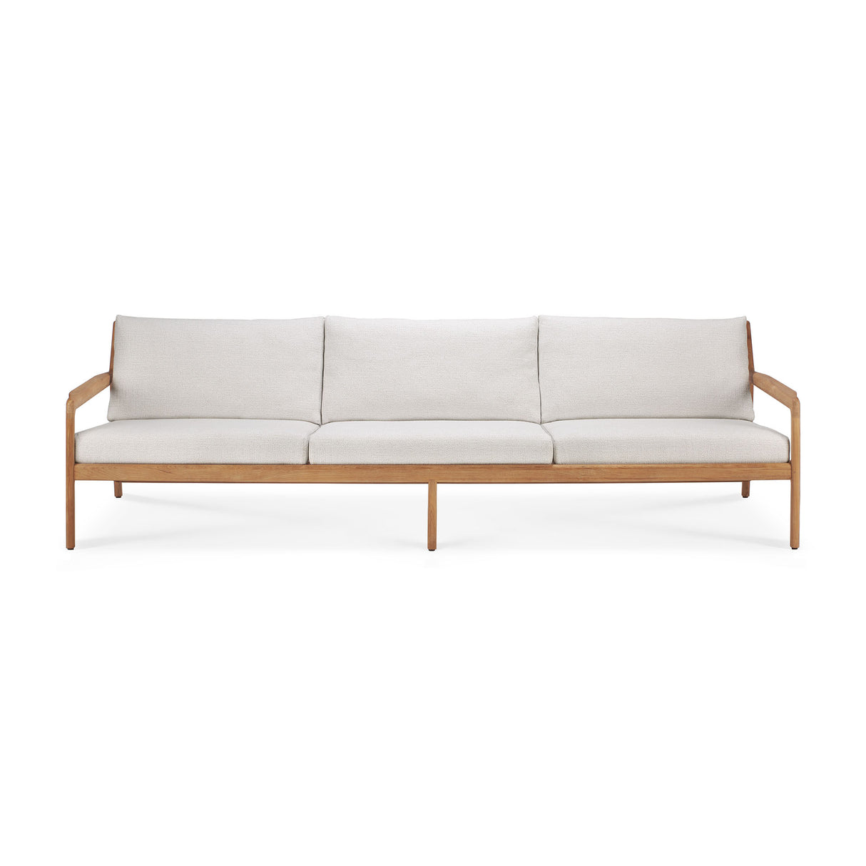 Jack Gartensofa - Teak - Off White Stoff - 3+ Sitzer - 265 x 90 x 74 cm - ZEN ZONE