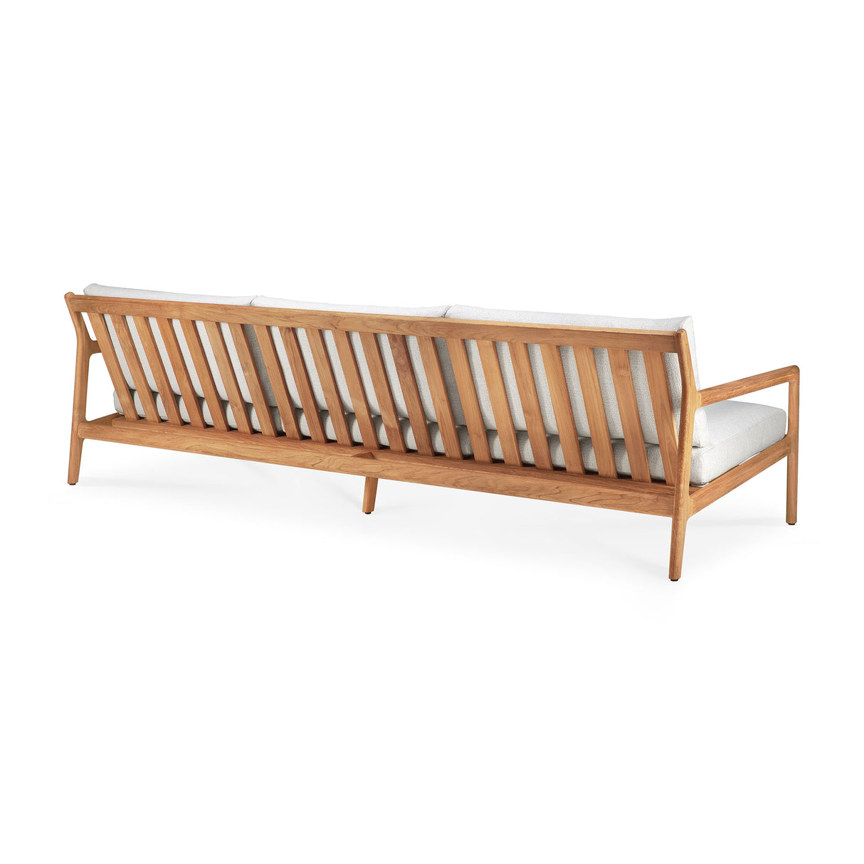 Jack Gartensofa - Teak - Off White Stoff - 3+ Sitzer - 265 x 90 x 74 cm - ZEN ZONE