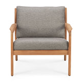 Jack Garten-Loungestuhl - Teak - Mocha Stoff - 76 x 90 x 74 cm - ZEN ZONE