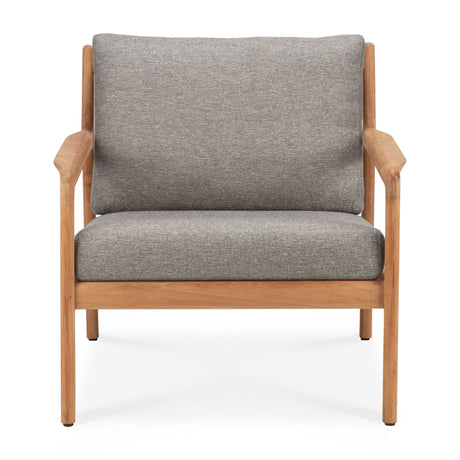 Jack Garten-Loungestuhl - Teak - Mocha Stoff - 76 x 90 x 74 cm - ZEN ZONE