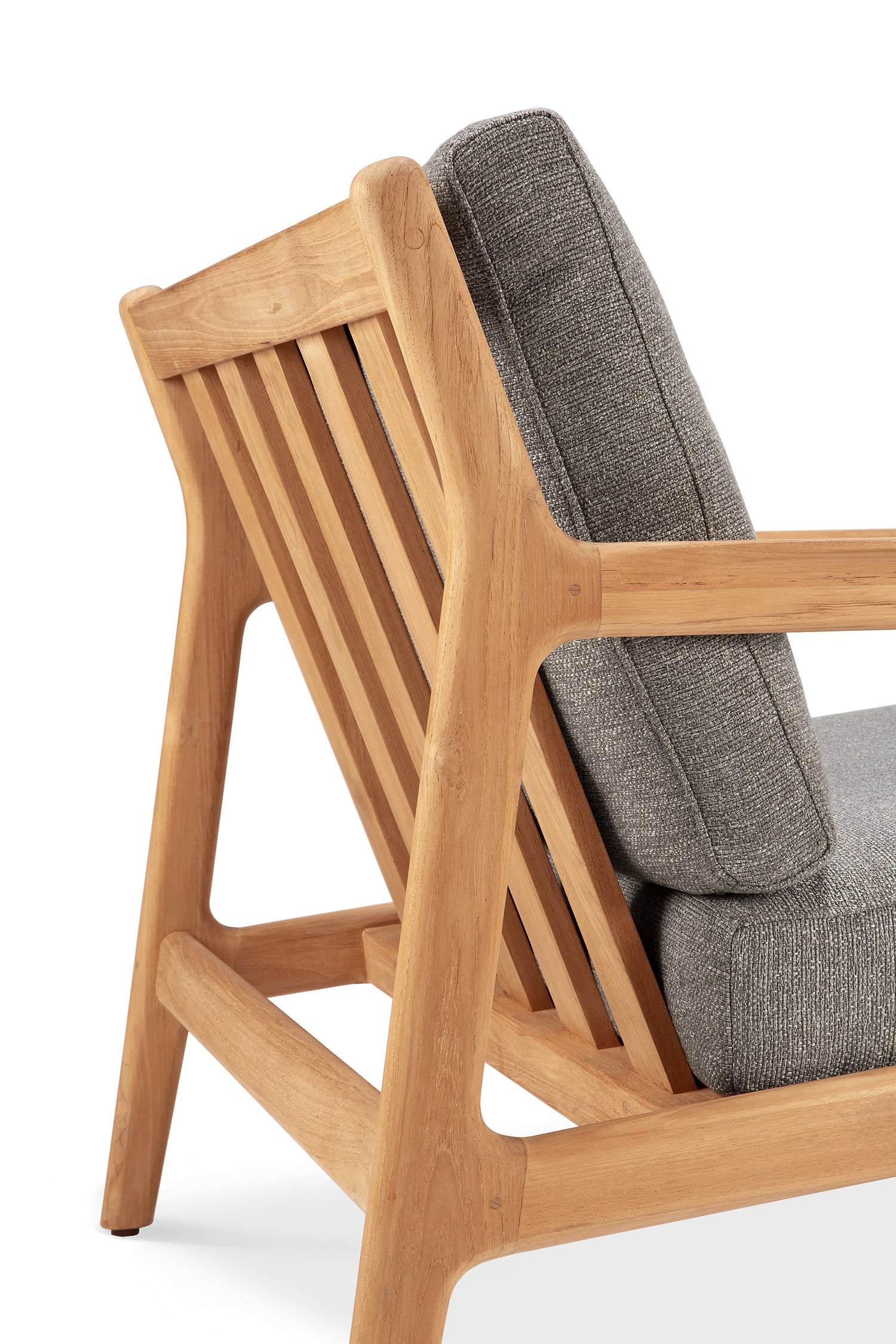 Jack Garten-Loungestuhl - Teak - Mocha Stoff - 76 x 90 x 74 cm - ZEN ZONE