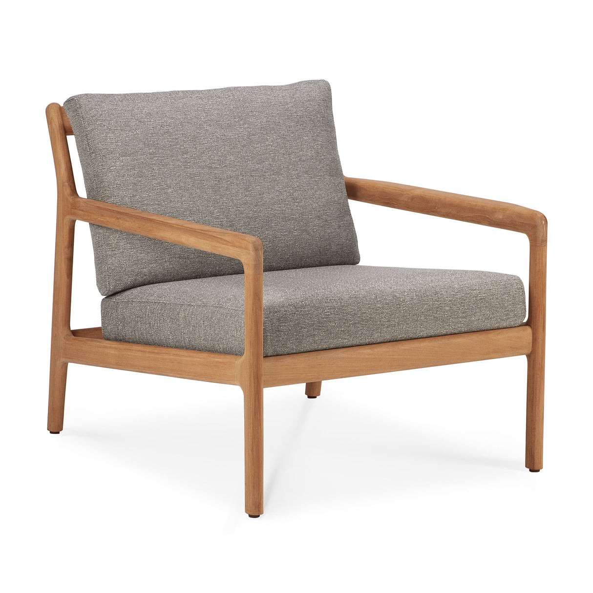 Jack Garten-Loungestuhl - Teak - Mocha Stoff - 76 x 90 x 74 cm - ZEN ZONE