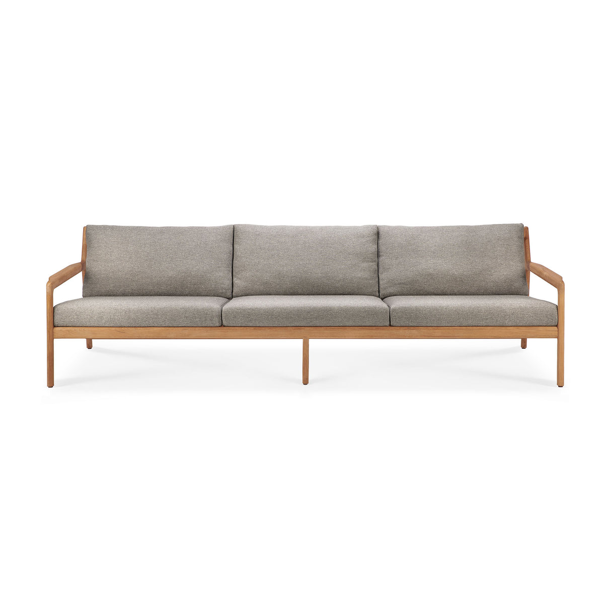 Jack Gartensofa - Teak - Mocha Stoff - 3+ Sitzer - 265 x 90 x 74 cm - ZEN ZONE