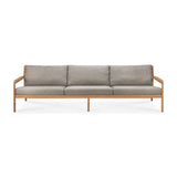 Jack Gartensofa - Teak - Mocha Stoff - 3+ Sitzer - 265 x 90 x 74 cm - ZEN ZONE