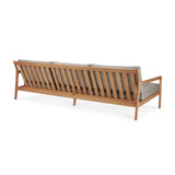Jack Gartensofa - Teak - Mocha Stoff - 3+ Sitzer - 265 x 90 x 74 cm - ZEN ZONE