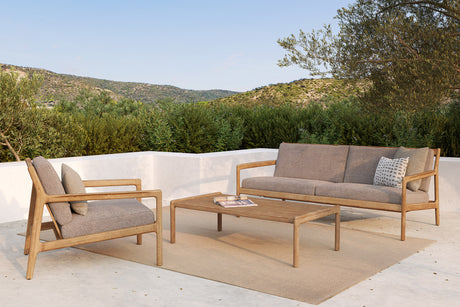 Jack Garten-Couchtisch - Teak - rechteckig - 120 x 65 x 35 cm - ZEN ZONE