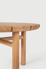 Quatro Garten-Beistelltisch - Teak - rund - 59 x 59 x 38 cm - ZEN ZONE Furniture