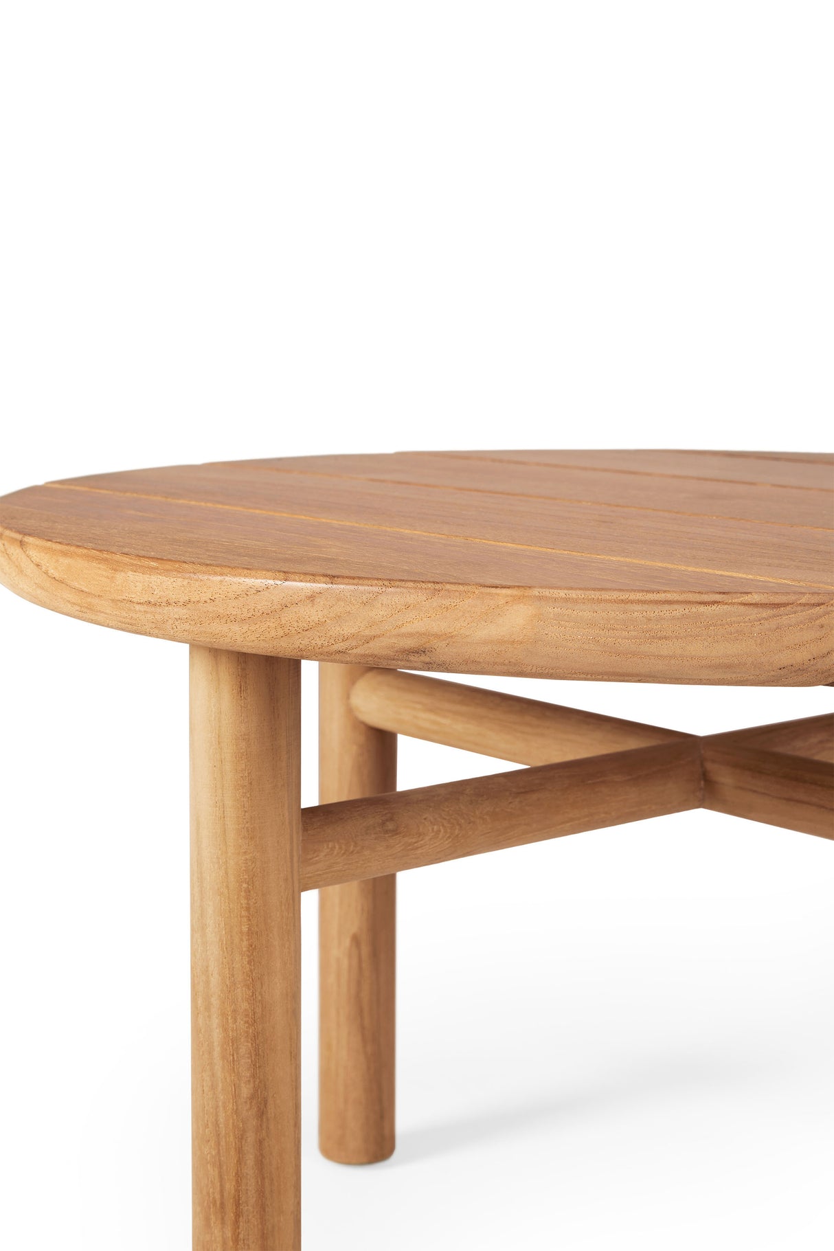 Quatro Garten-Couchtisch - Teak - rund - 68 x 68 x 42 cm - ZEN ZONE