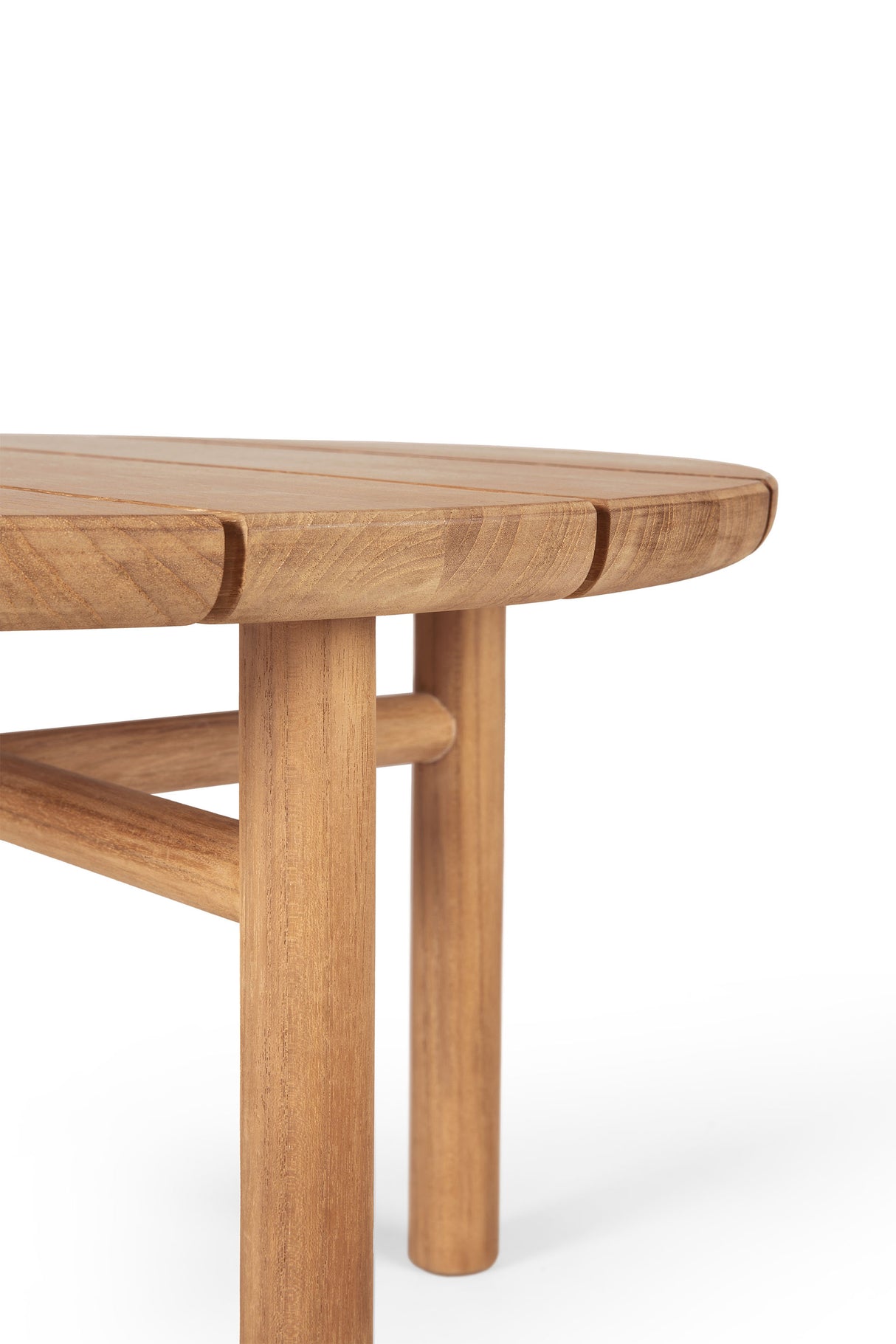Quatro Garten-Couchtisch - Teak - rund - 68 x 68 x 42 cm - ZEN ZONE