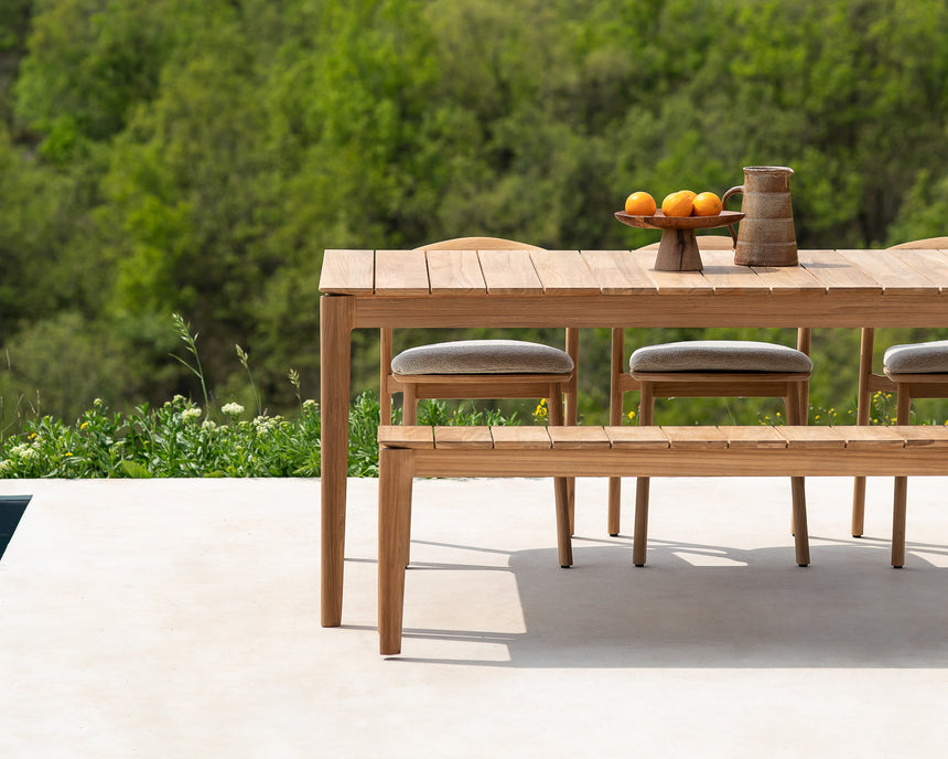 Bok Gartenbankgestell - Teak - 3+ Sitzer - 162 x 35 x 46 cm - ZEN ZONE