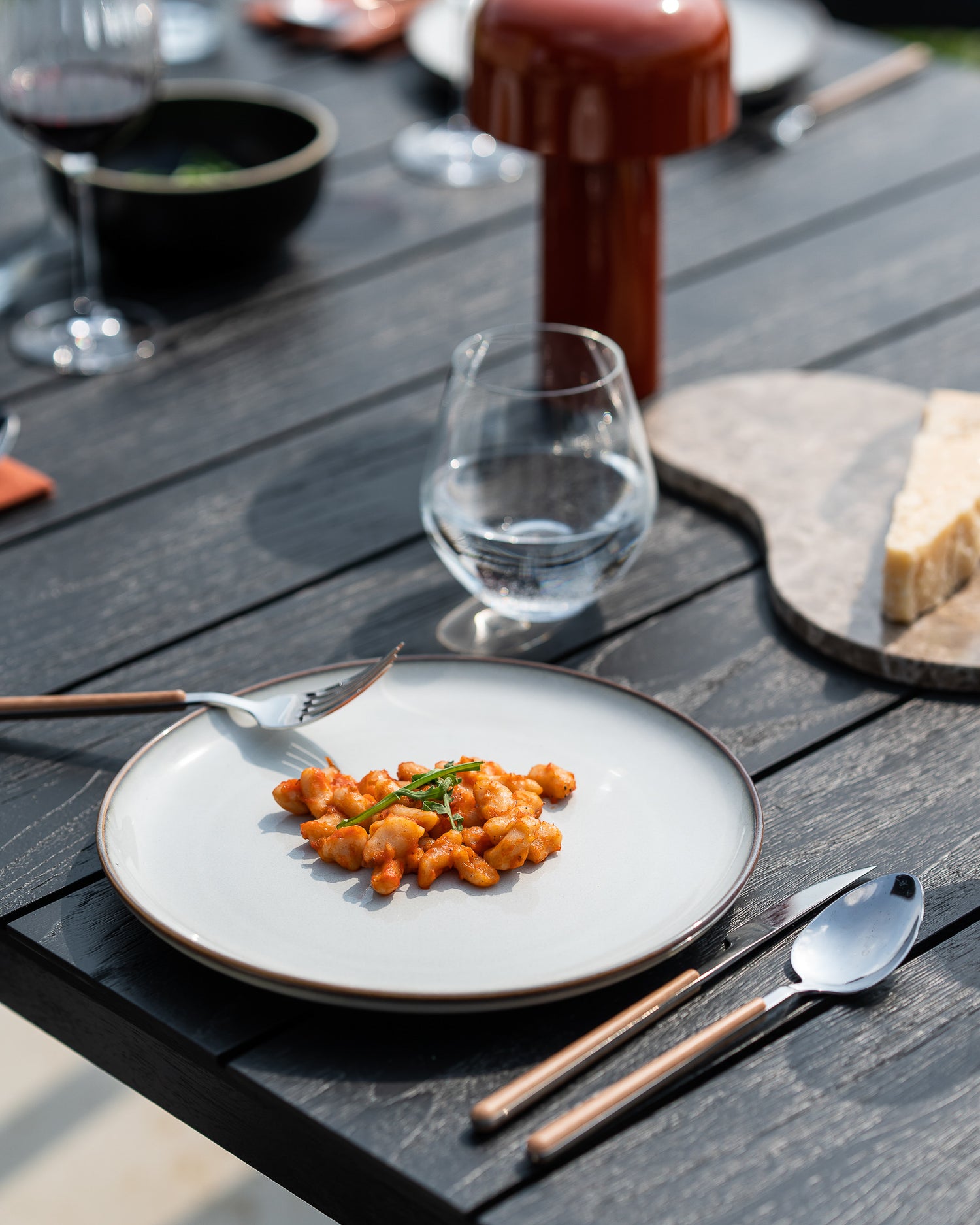 Bok Gartentisch - lackiertes Teak - schwarz - rechteckig - 250 x 100 x 76 cm - ZEN ZONE