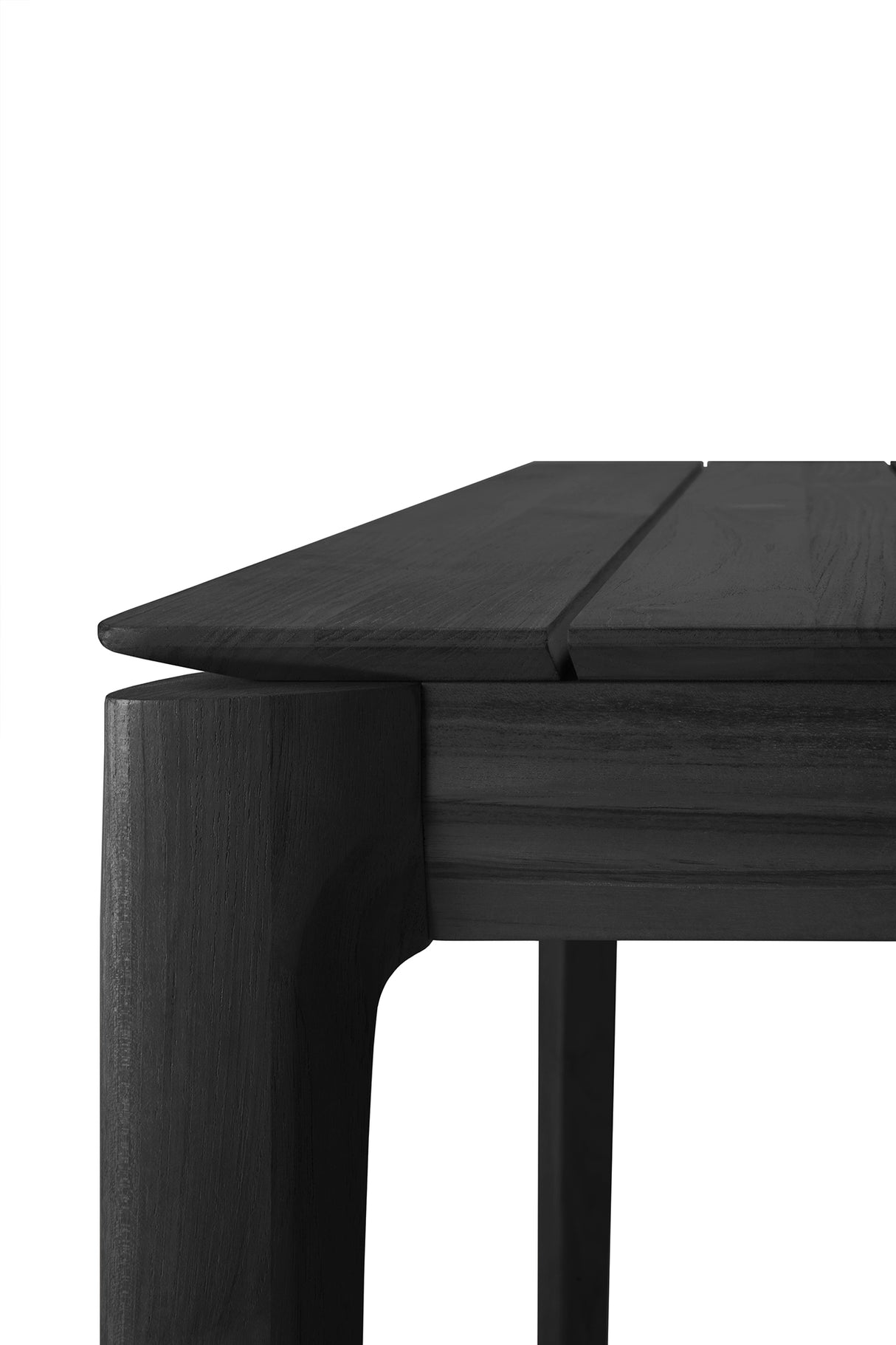 Bok Gartentisch - lackiertes Teak - schwarz - rechteckig - 300 x 110 x 76 cm - ZEN ZONE