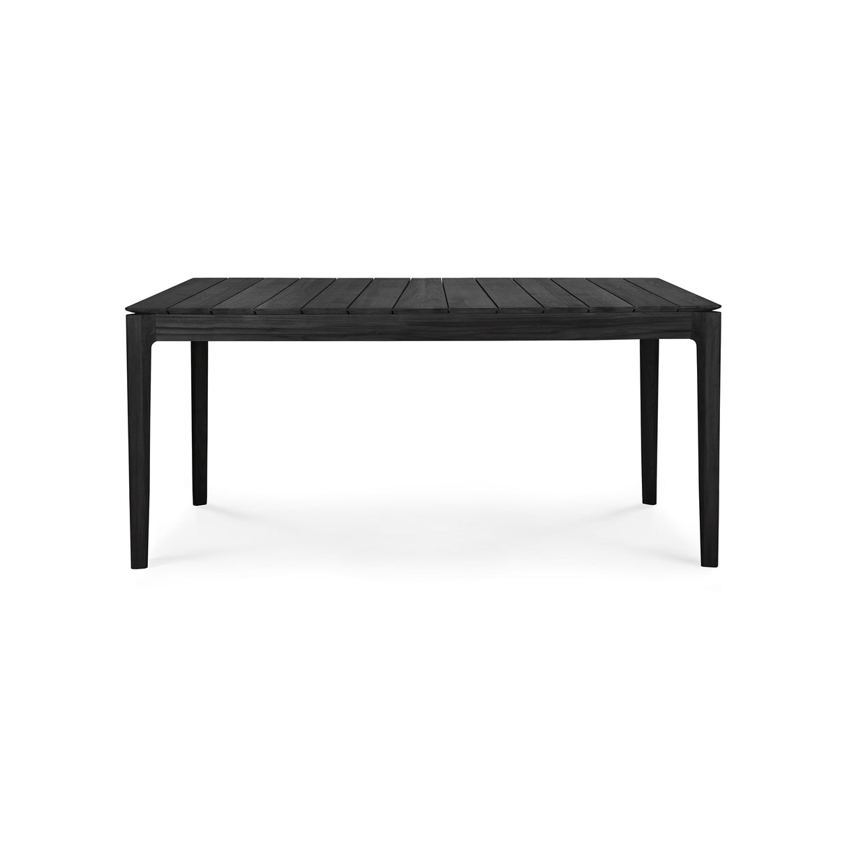 Bok Gartentisch - lackiertes Teak - schwarz - rechteckig - 162 x 80 x 76 cm - ZEN ZONE
