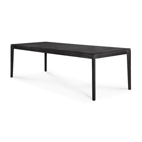 Bok Gartentisch - lackiertes Teak - schwarz - rechteckig - 250 x 100 x 76 cm - ZEN ZONE