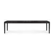 Bok Gartentisch - lackiertes Teak - schwarz - rechteckig - 300 x 110 x 76 cm - ZEN ZONE