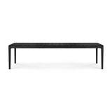 Bok Gartentisch - lackiertes Teak - schwarz - rechteckig - 300 x 110 x 76 cm - ZEN ZONE