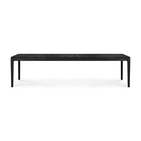 Bok Gartentisch - lackiertes Teak - schwarz - rechteckig - 300 x 110 x 76 cm - ZEN ZONE