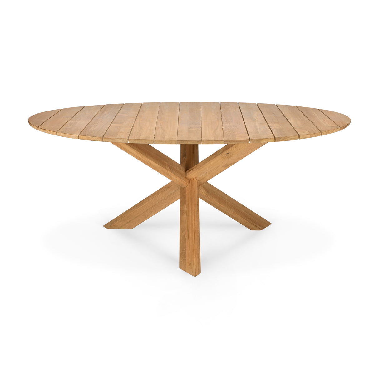 Circle Gartentisch - Teak - rund - 163 x 163 x 76 cm - ZEN ZONE