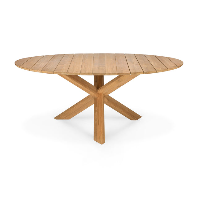 Circle Gartentisch - Teak - rund - 163 x 163 x 76 cm - ZEN ZONE