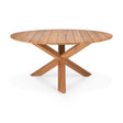 Circle Gartentisch - Teak - rund - 136 x 136 x 76 cm - ZEN ZONE