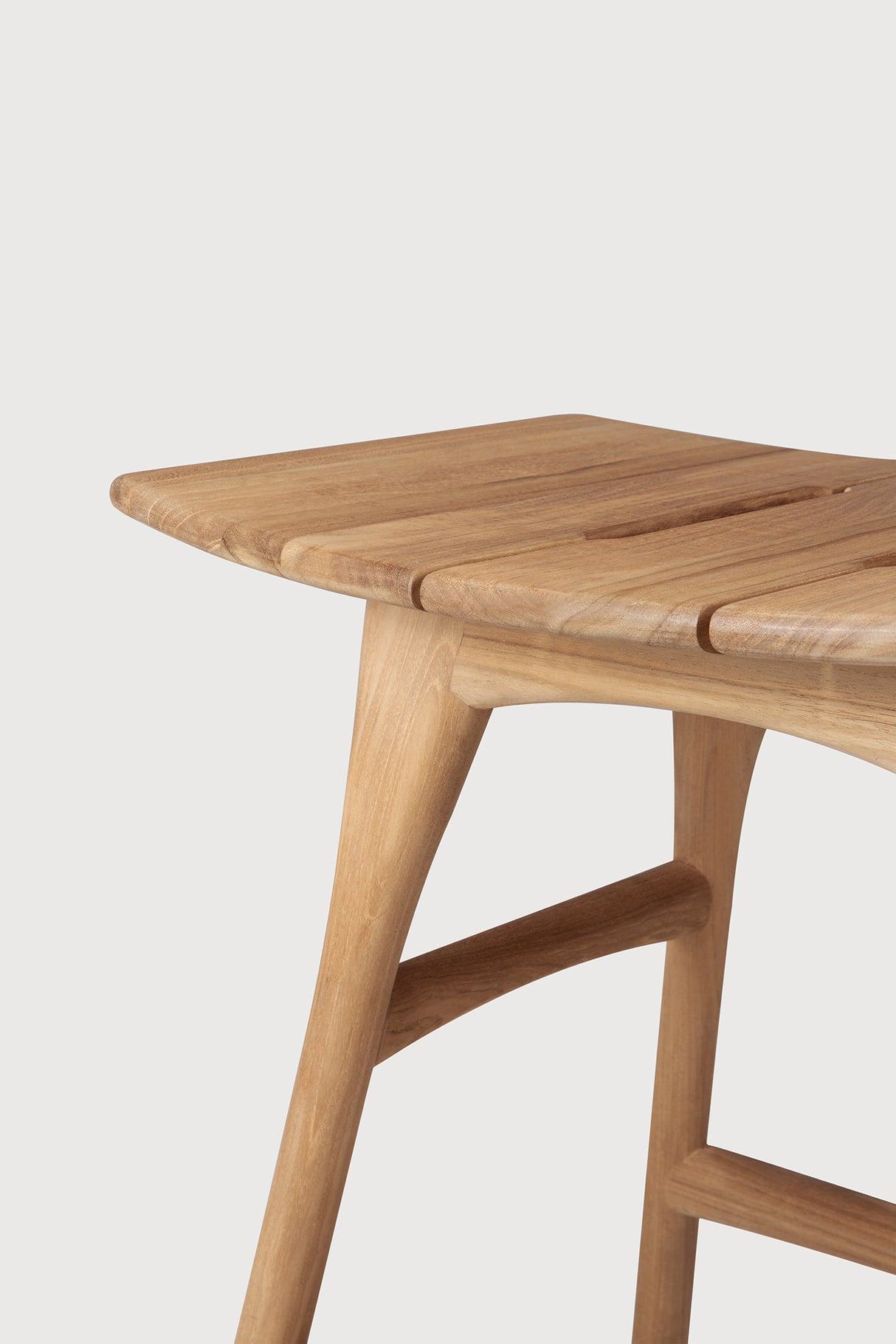 Osso Gartenhockergestell - Teak - 50 x 33 x 49 cm - ZEN ZONE Furniture