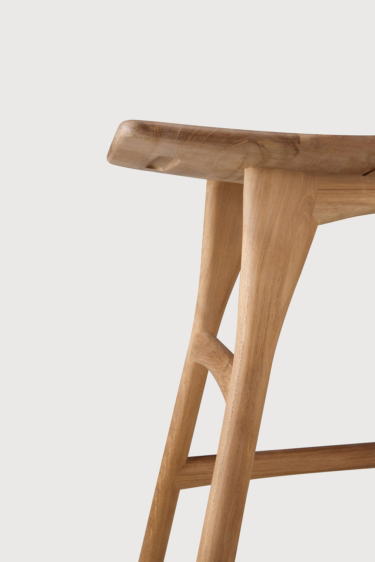 Osso Gartenhockergestell - Teak - 50 x 33 x 49 cm - ZEN ZONE Furniture