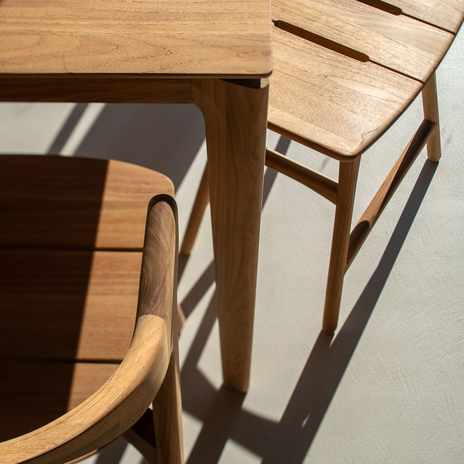 Bok Gartentisch - Teak - quadratisch - 80 x 80 x 76 cm - ZEN ZONE
