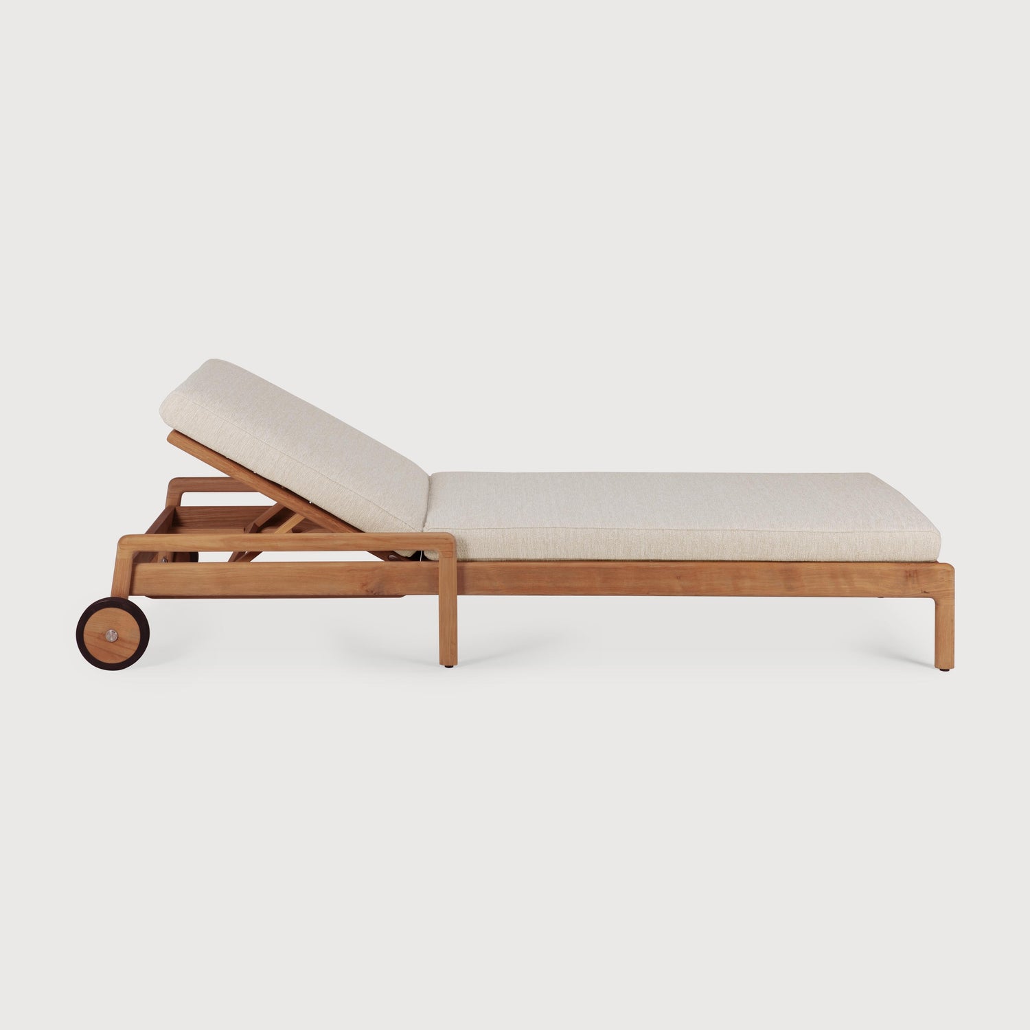 Jack Gartenliege verstellbar - Teak - Naturstoff - 216 x 84 x 34 cm - ZEN ZONE Furniture